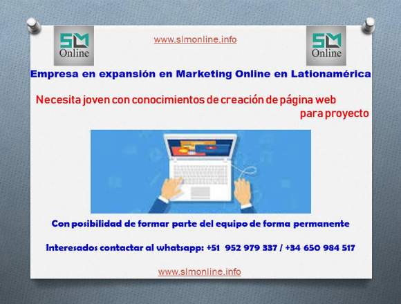 Joven con conocimiento creación página web en Miranda (Municipio)