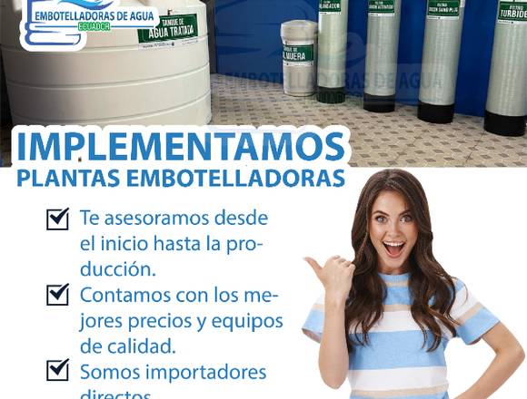 VENTA DE PLANTAS ENVASADORAS DE AGUA PURIFICADA en Babahoyo (Cantón)