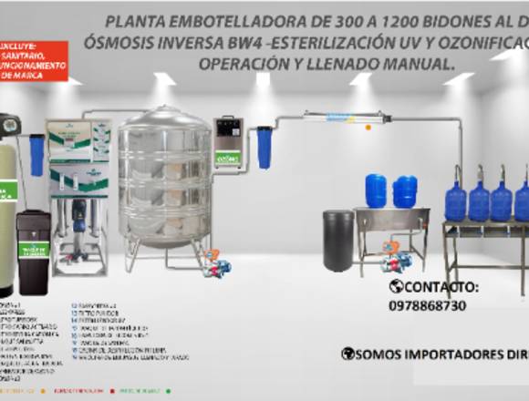 ENVASADORA CON SISTEMA DE ÓSMOSIS INVERSA BW4 en Cuenca (Cantón)