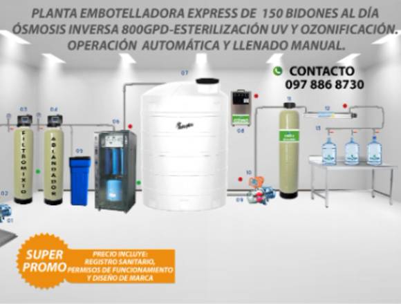 PLANTA EMBOTELLADORA EXPRESS CON FILTRO ALCALINO en Cuenca (Cantón)