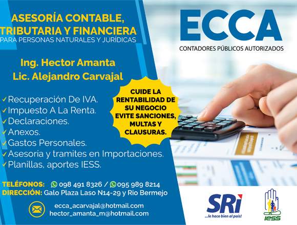 ECCA Contadores Públicos Autorizados en Pichincha (Cantón)