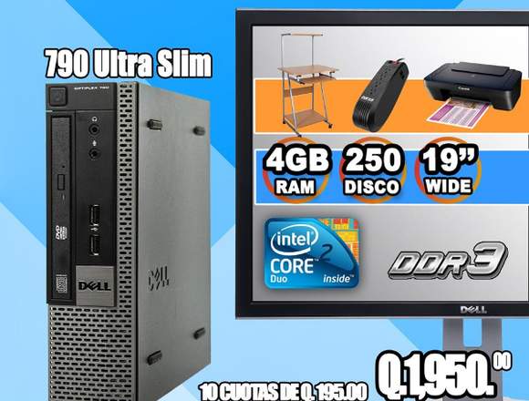 COMPUTADORAS DELL+MUEBLE+IMPRESORA CANON+REGULADOR en Ciudad de Guatemala (Municipio)