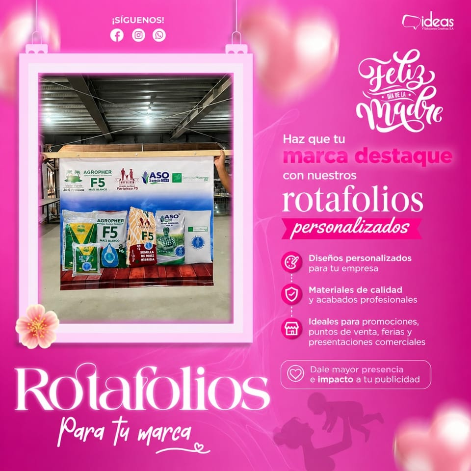 ROTAFOLIO PERSONALIZADO DE LONA en Ciudad de Guatemala (Municipio)