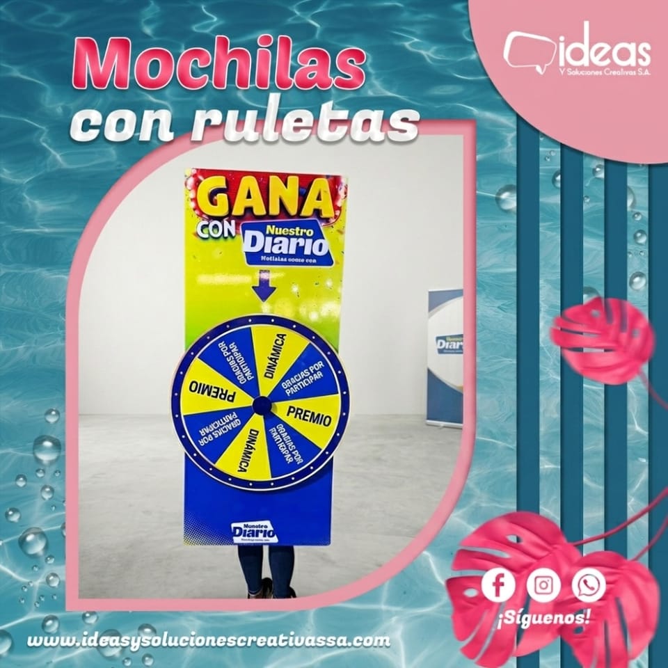 RULETA CON MOCHILA PROMOCIONAL en Ciudad de Guatemala (Municipio)