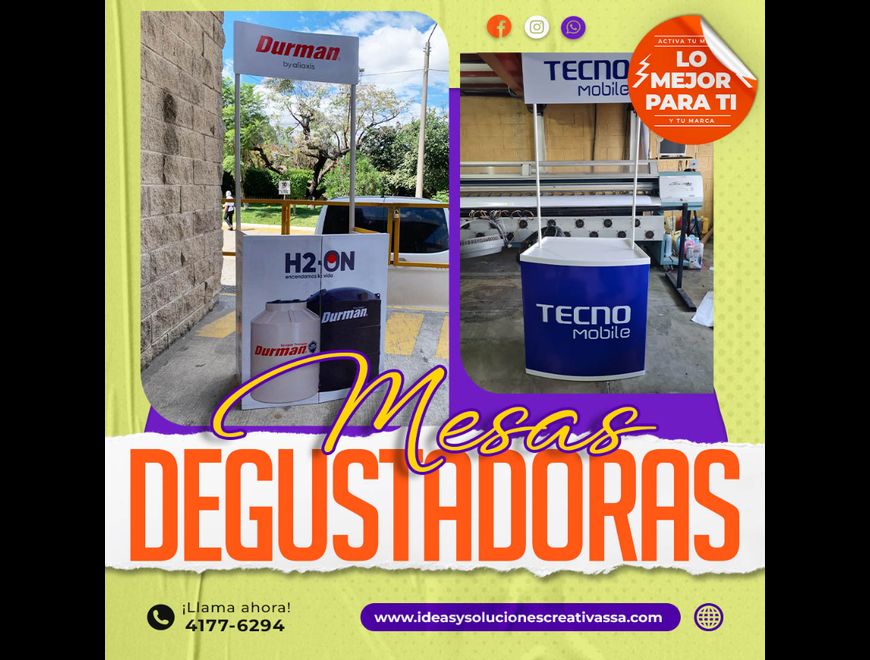 MESA DEGUSTADORA PERSONALIZADA en Ciudad de Guatemala (Municipio)