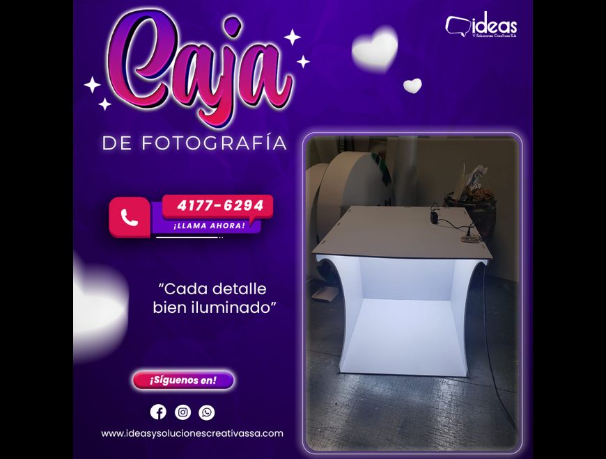 CAJA PARA TOMAR FOTOGRAFIAS en Ciudad de Guatemala (Municipio)