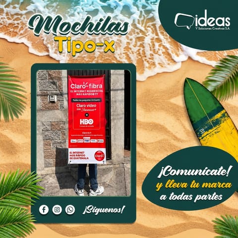 MOCHILA PROMOCIONAL TIPO X en Ciudad de Guatemala (Municipio)
