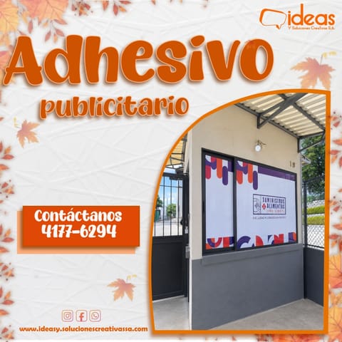 Adhesivos publicitarios personalizados para negocios en Mixco (Municipio)