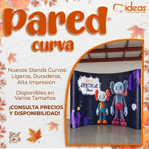 Pared Curva Publicitaria Personalizada en Mixco (Municipio)