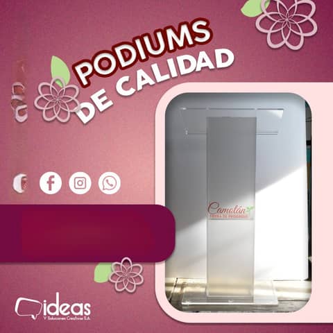 PODIUM DE ACRILICO en Ciudad de Guatemala (Municipio)