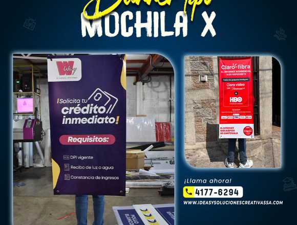 Mochila Banner arañitas en Ciudad de Guatemala (Municipio)