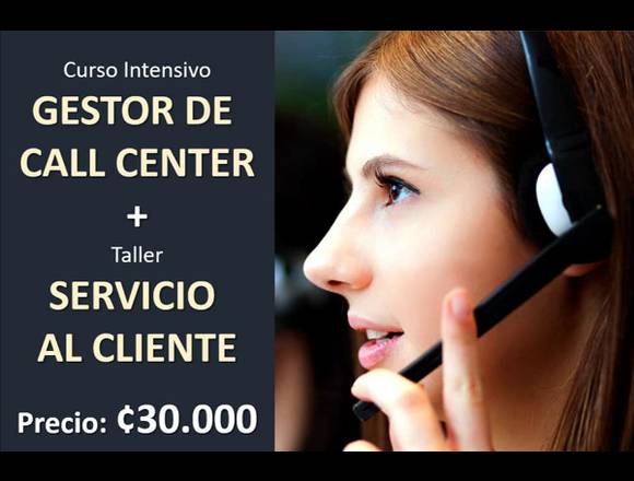 Curso de Gestor de Call Center+Servicio al Cliente