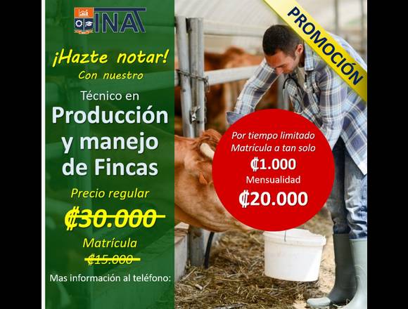 Técnico en Producción y Manejo de Fincas