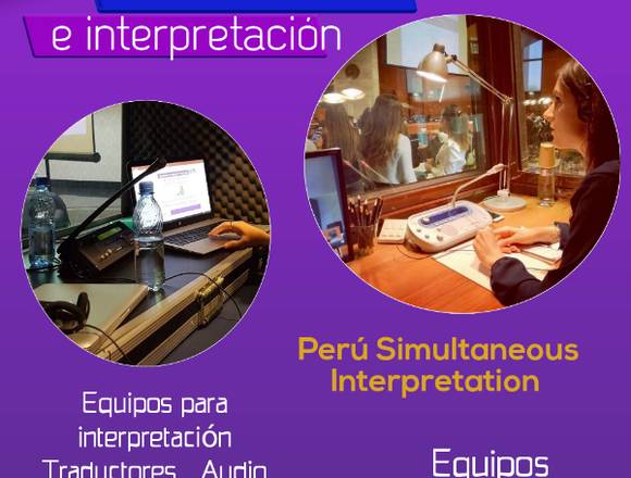 TRADU PERU Cel. 993422523 Equipos e intérpretes