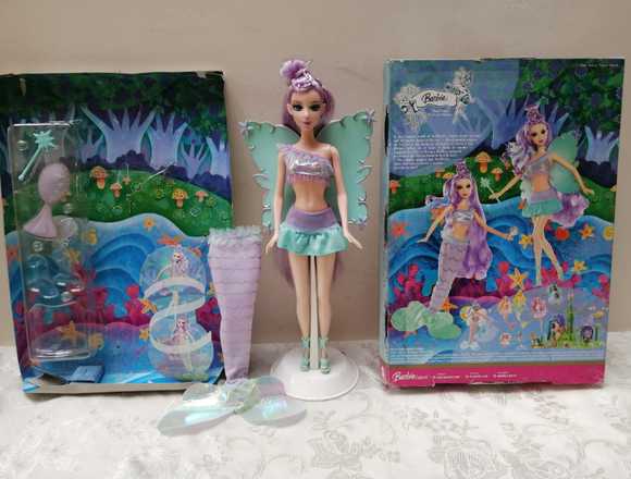 Hermosa Barbie Sirena y hada practicamente nueva