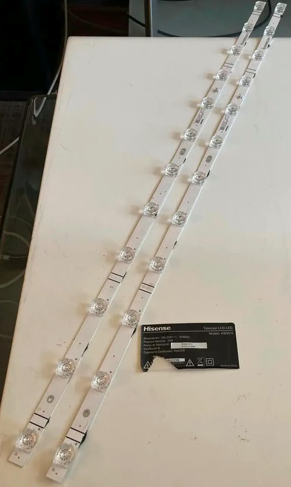 Kit Cintas o Tiras LED Originales Smart TV Hisense 43e5610 en Antofagasta (Comuna)