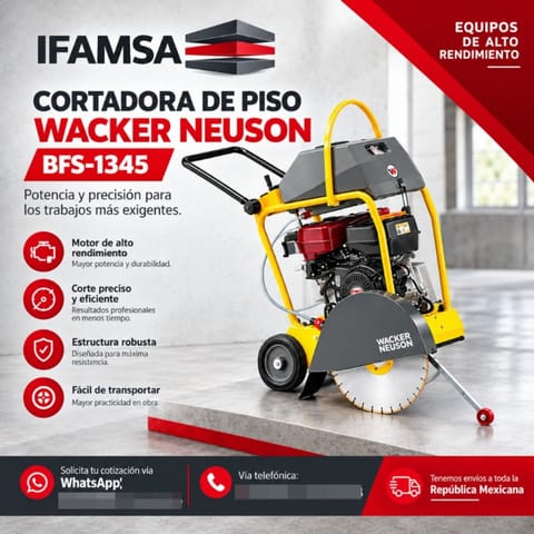 WACKER NEUSON CORTADORA DE PISO BFS-1345 - en Puebla (Municipio)
