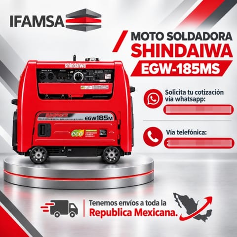 MOTO SOLDADORA SHINDAIWA EGW-185MS en Puebla (Municipio)