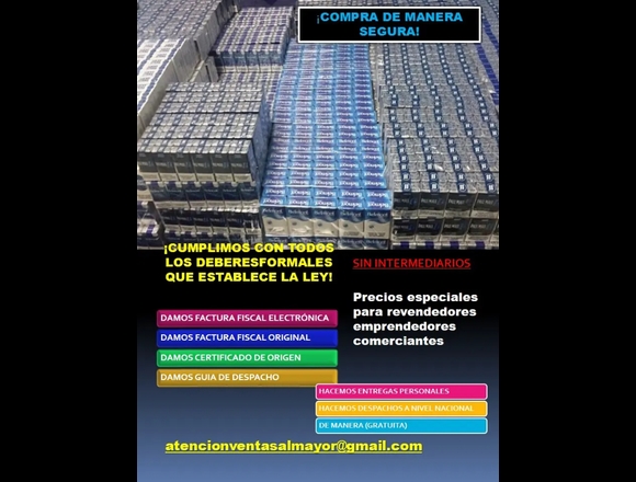 Cigarrillos al mayor en Venezuela en Libertador (Municipio)