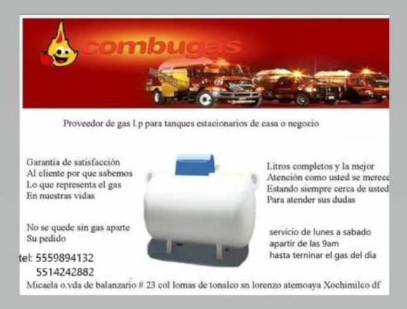 venta de gas lp para tanques estacionarios en Azcapotzalco (Municipio)