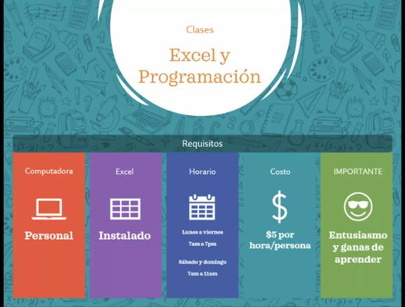 Clases de Excel para todas las edades por zoom en Mejicanos (Municipio)