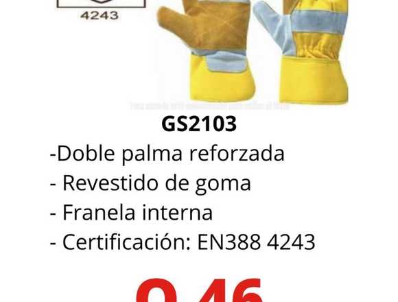 GUANTES DE CUERO Y LONA en Santa Cruz del Quiché (Municipio)