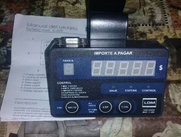 Reloj tarifador remis
