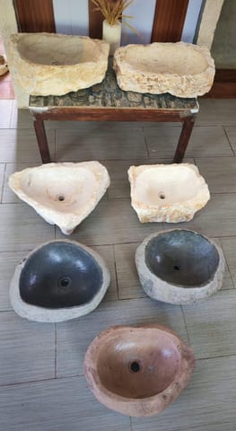 Hermosos lavamanos de piedra natural en David (Distrito)