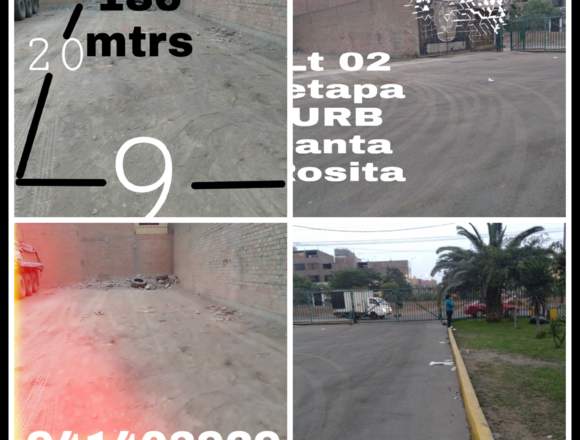 Vendo terreno residencial en Santa Rosita de Ate en Ate (Lima 3) (Distrito)