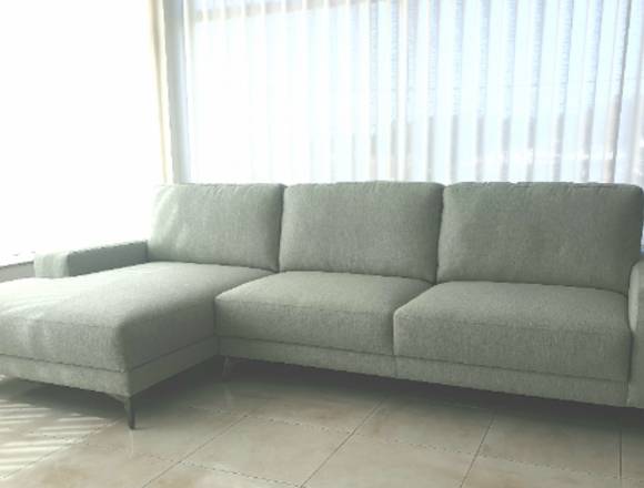 Sofa cheselong com 3.00x1.60 em tecido NOVO em Paços de Ferreira (Concelho)