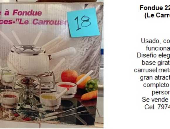 Fondue 22 piezas (Le Carrousel) en San Salvador (Municipio)