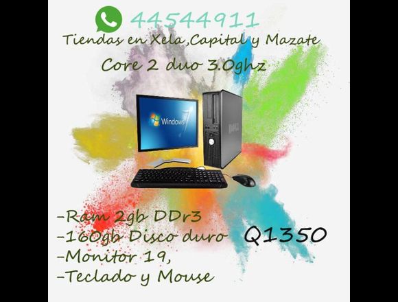 Core 2 duo 3.0 dell y hp en Quetzaltenango (Municipio)