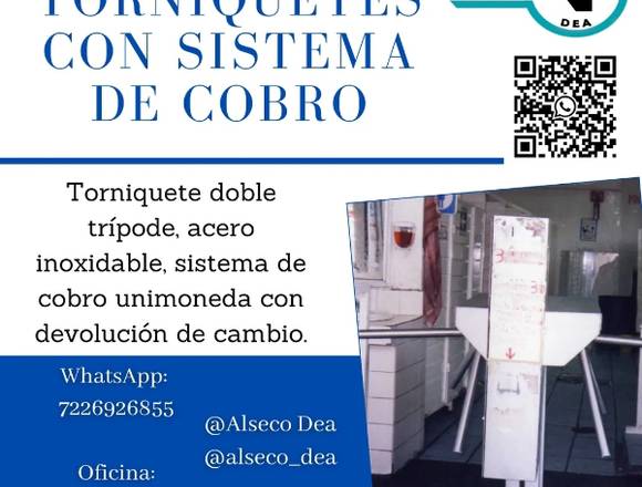 Torniquetes con sistema de cobro en Toluca (Municipio)