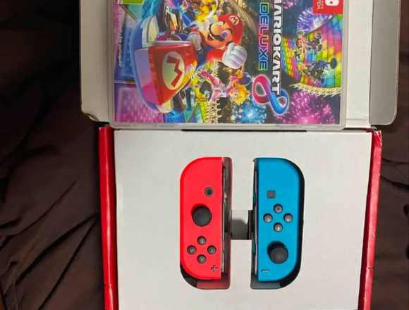 Nintendo switch + mario kart 8 deluxe