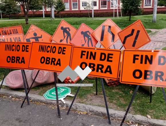 Alquiler señales temporales de obra en Bogotá, D.C. (Municipio)