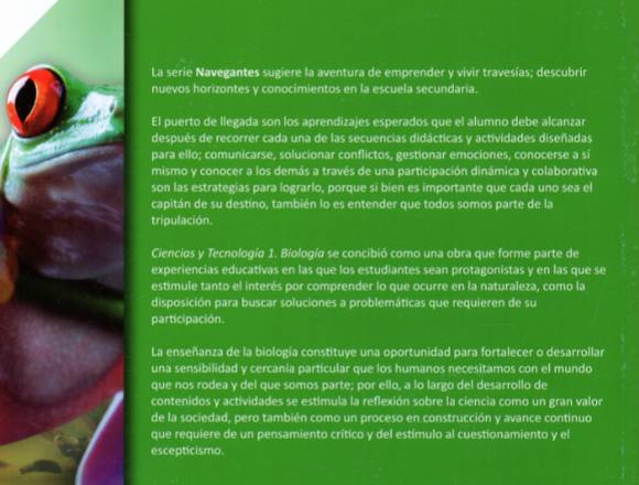 Ciencia y Tecnología Biología 1, Secundaria