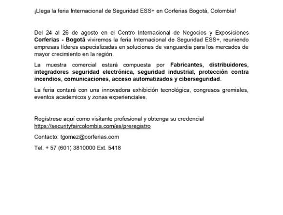 FERIA INTERNACIONAL SEGURIDAD DSM