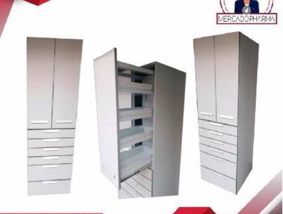Montajes metálicos para droguería