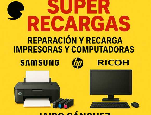 Reparación recarga impresoras en Santiago de Cali (Municipio)