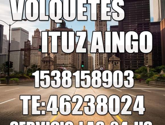 ALQUILER DE VOLQUETES ITUZAINGO 1538158903 en Lago Buenos Aires (Localidad)