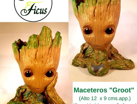 Jardín Ficus ofrece lindos Maceteros "Groot" en Quilpué (Comuna)
