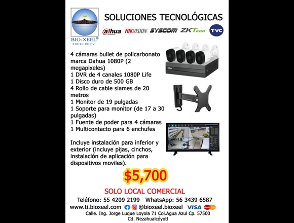Instalación cámaras CCTV en Nezahualcóyotl (Municipio)