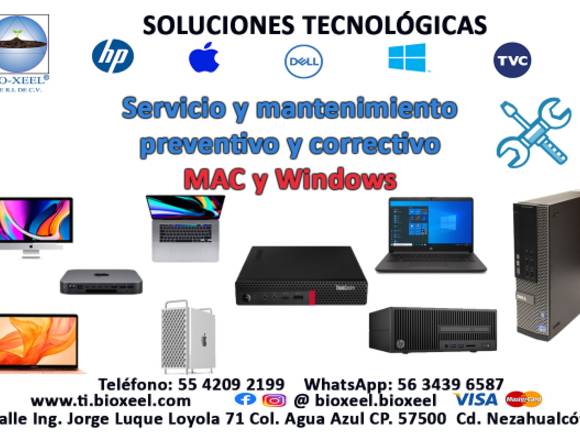 Mantenimiento Mac y Windows en Nezahualcóyotl (Municipio)