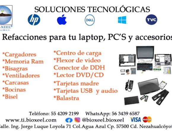 Accesorios y refacciones para equipos de cómputo en Nezahualcóyotl (Municipio)