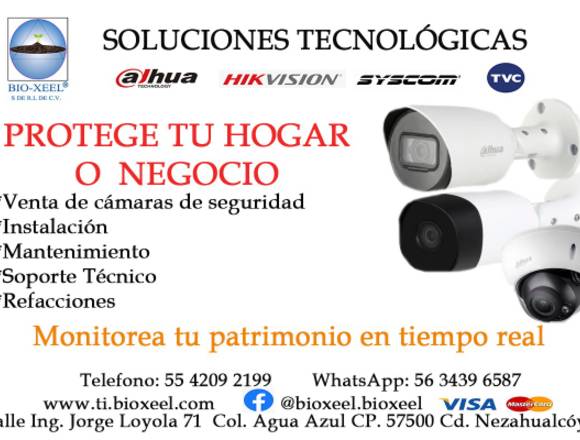 Protege tu hogar o negocio con cámaras Dahua CCTV en Nezahualcóyotl (Municipio)