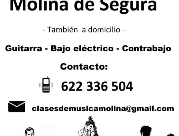 CLASES DE GUITARRA, BAJO Y CONTRABAJO.