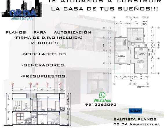 PLANOS ARQUITECTONICOS en Santa Lucía del Camino (Municipio)