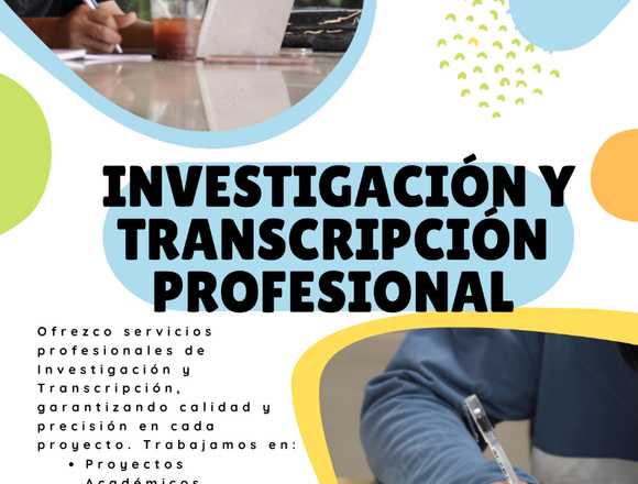 Transcripción de Trabajos y/o Investigación en La Paz (Localidad)