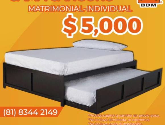 Cama canguro matrimonial individual en San Pedro