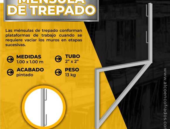 VENTA DE MENSULA DE TREPADO, ENCOFRADOS Y ANDAMIOS